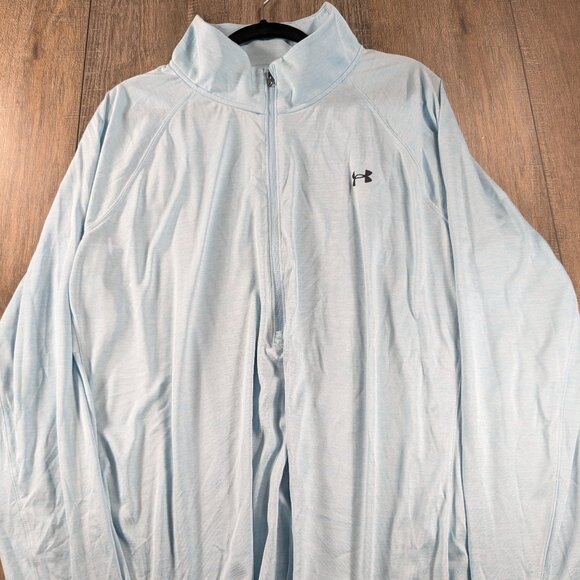 Under Armour Pullover Womens Plus 3X Blue 1/4 Zip Long Sleeve Lightweight - Picture 1 of 9